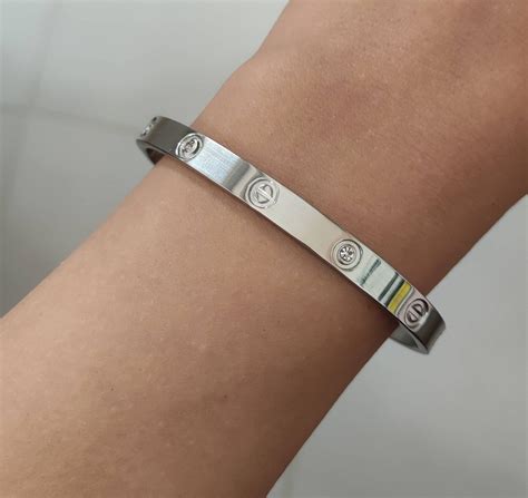 stainless steel love bracelet
